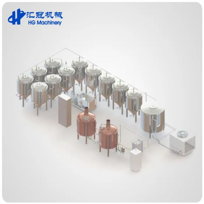 2000L Commercial Beer Copper Kettle Brewing Equipment With Electric Steam Steam Heating
